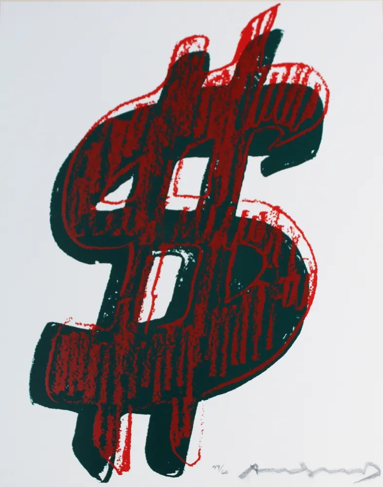Siebdruck Warhol - Dollar Sign (FS II.278)