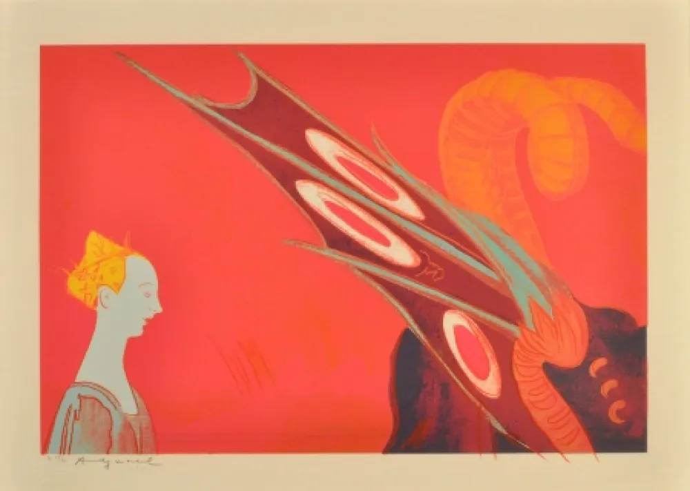 Siebdruck Warhol - Paolo Uccello (St. George and the Dragon)