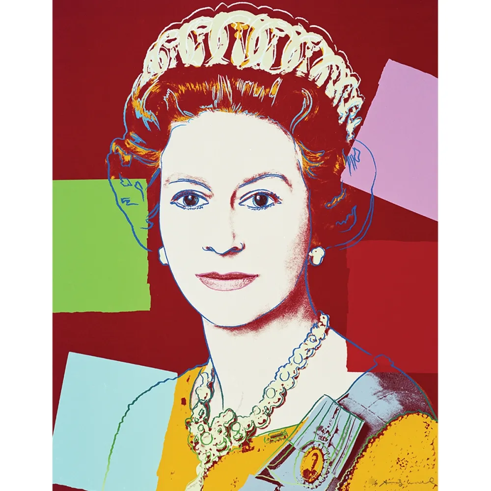 Siebdruck Warhol - Queen Elizabeth II 334