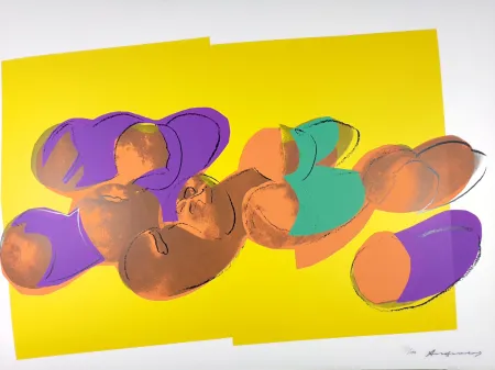 Siebdruck Warhol - Space Fruit: Peaches 202