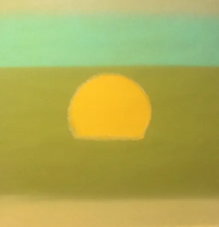 Siebdruck Warhol - Sunset (Yellow/Green) (FS II.85)
