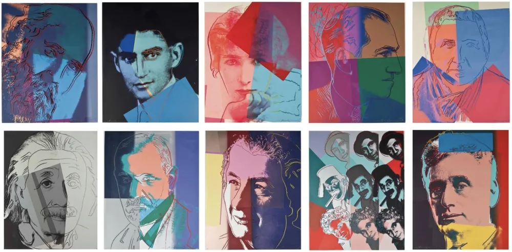 Siebdruck Warhol - Ten Portraits of Jews of the Twentieth Century Trial Proof (Full Suite)