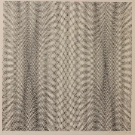 Lithographie Wilding - GRAPHIC INTERFERENCE WITH PROGRESSIVE LATTICE - EXACTA FROM CONSTRUCTIVISM TO SYSTEMATIC ART 1918-1985