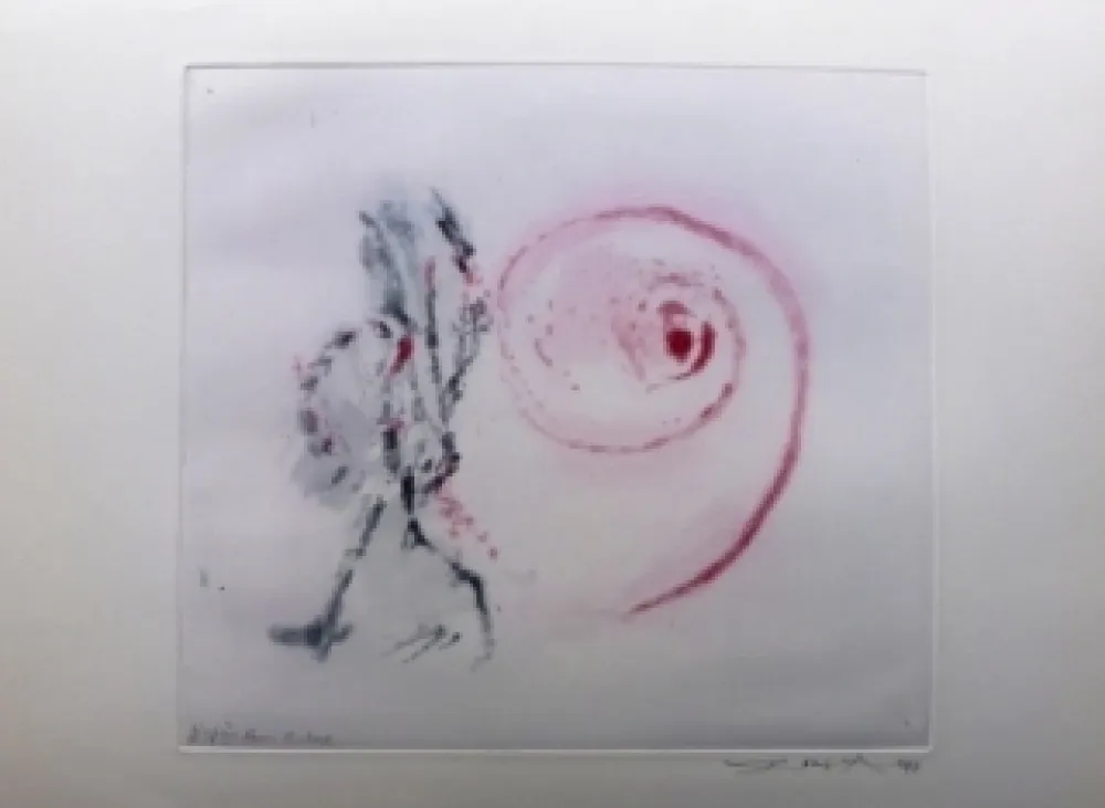 Radierung Und Aquatinta Zao - Pour Henri Michaux