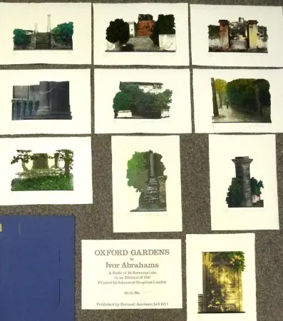 Siebdruck Abrahams - Oxford Gardens I-X