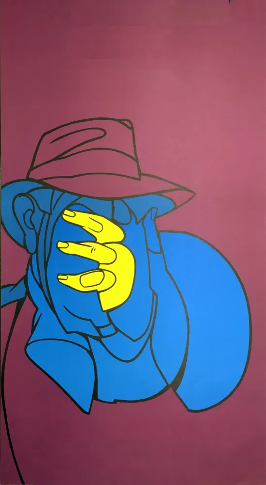 Siebdruck Adami - ADAMI CAEN 1980 : Sérigraphie originale avant la lettre.