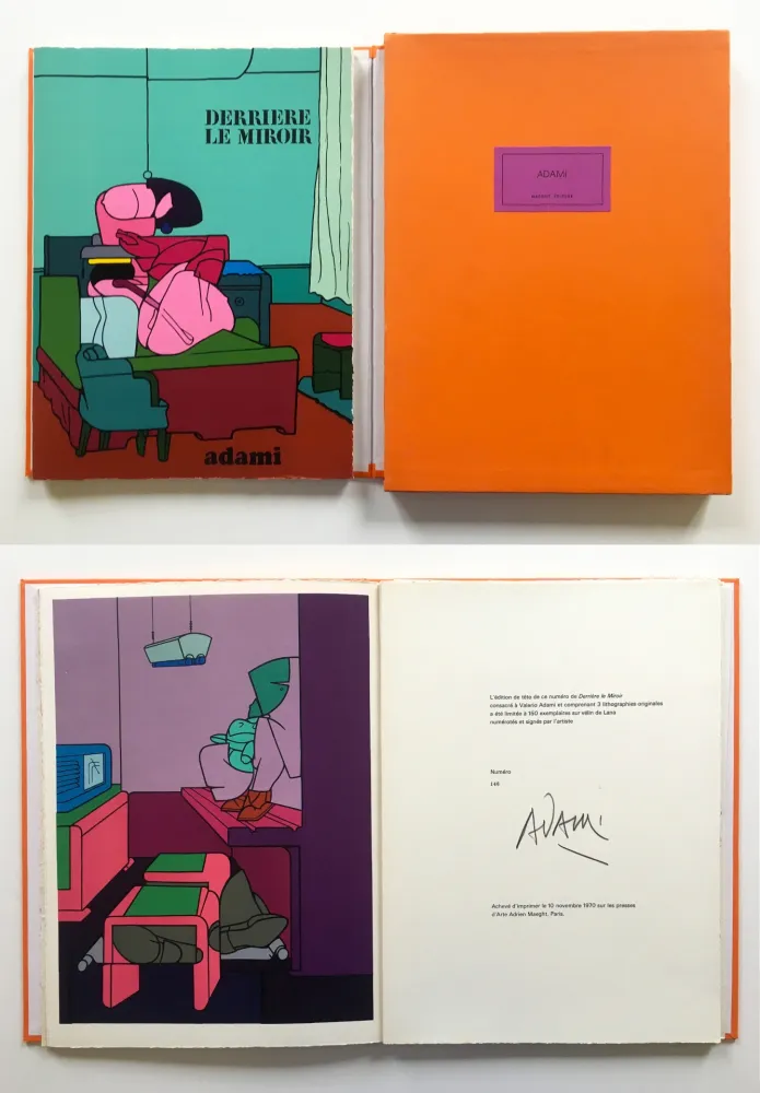 Illustriertes Buch Adami - ADAMI. Derrière le Miroir n° 188. Nov. 1970. TIRAGE DE LUXE SIGNÉ.