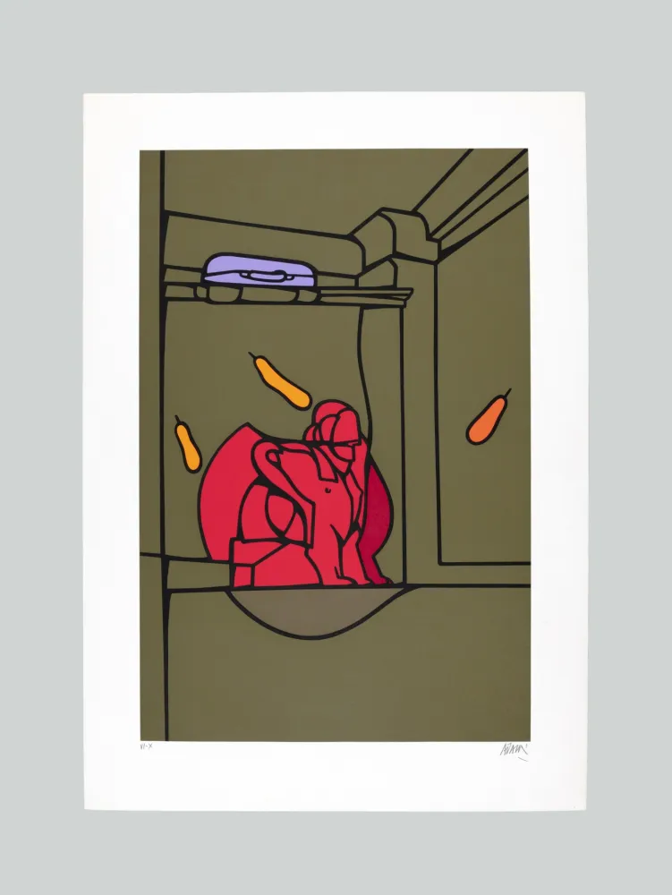 Siebdruck Adami - Composizione