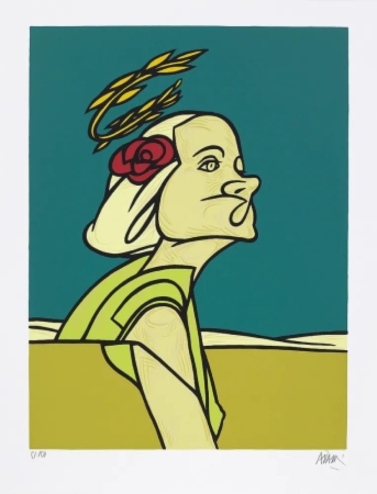 Siebdruck Adami - Dialogue dans le paysage