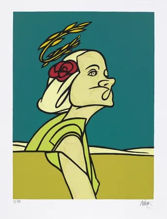 Siebdruck Adami - Dialogue dans le paysage