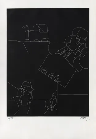 Stich Adami - Disegno di un paesaggio