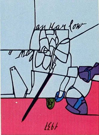 Siebdruck Adami - Jean Harlow