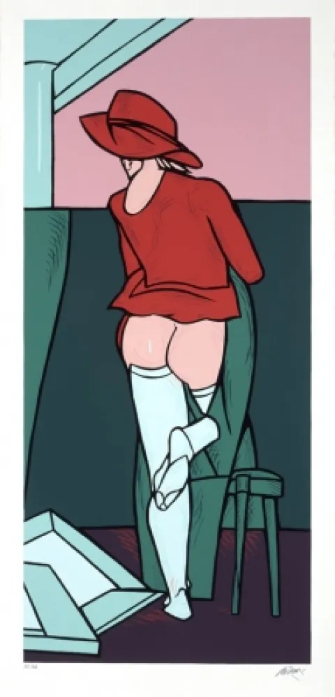 Siebdruck Adami - La visita II