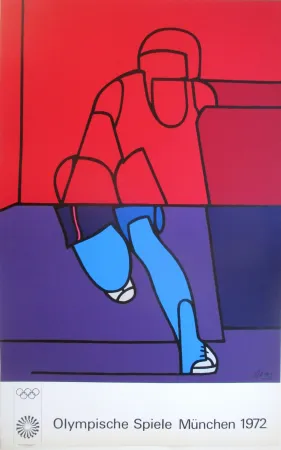 Siebdruck Adami - OL 1972 - original colour silkscreen
