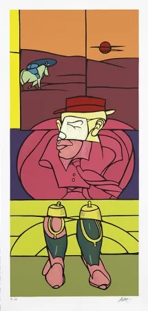 Siebdruck Adami - Riding Boots