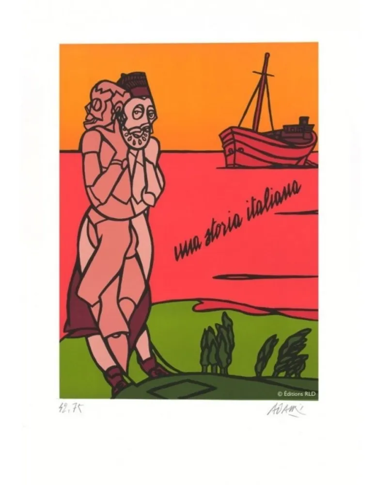 Lithographie Adami - UNA STORIA ITALIANA