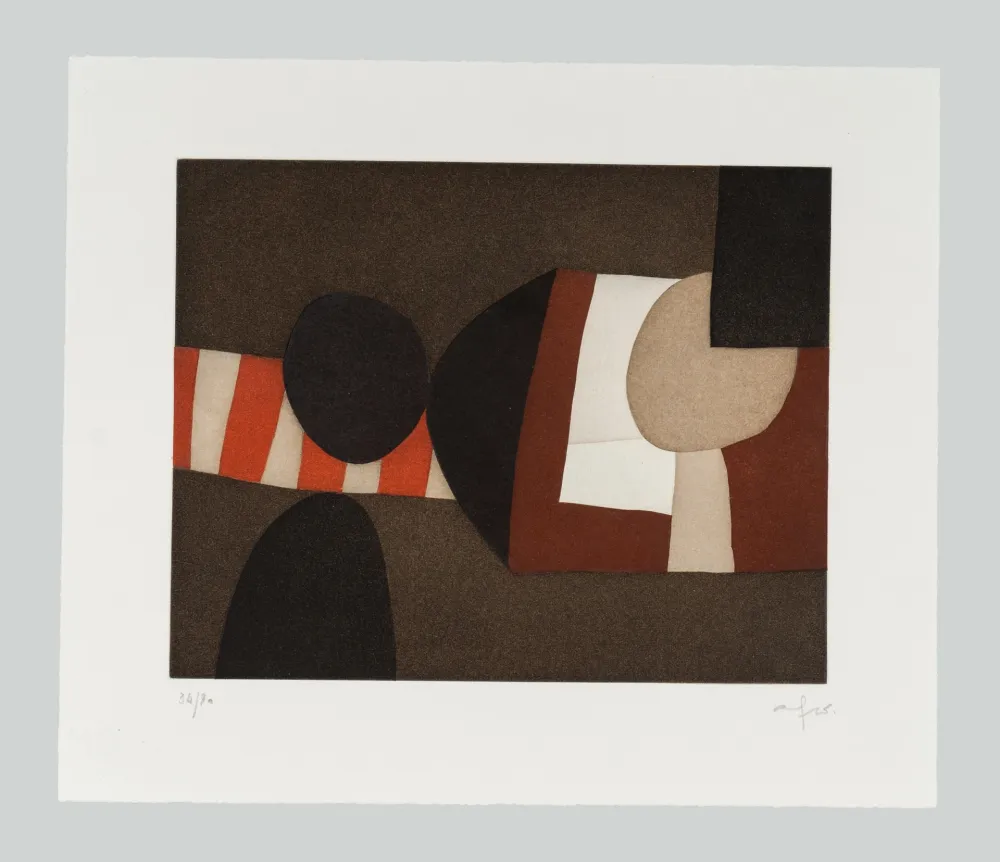 Radierung Und Aquatinta Afro - L'invitation au voyage B