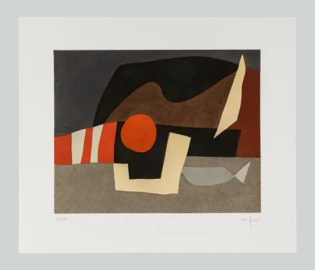 Radierung Und Aquatinta Afro - L'invitation au voyage C