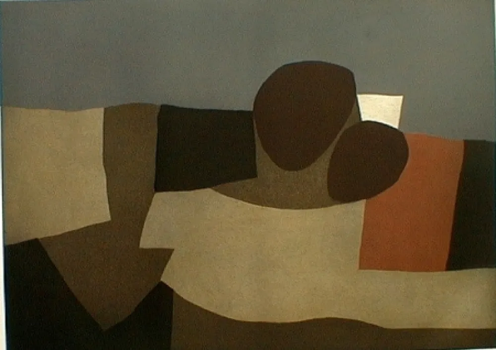 Radierung Und Aquatinta Afro - Vulcani I