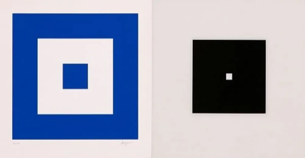 Siebdruck Agam - Big Bang Blue