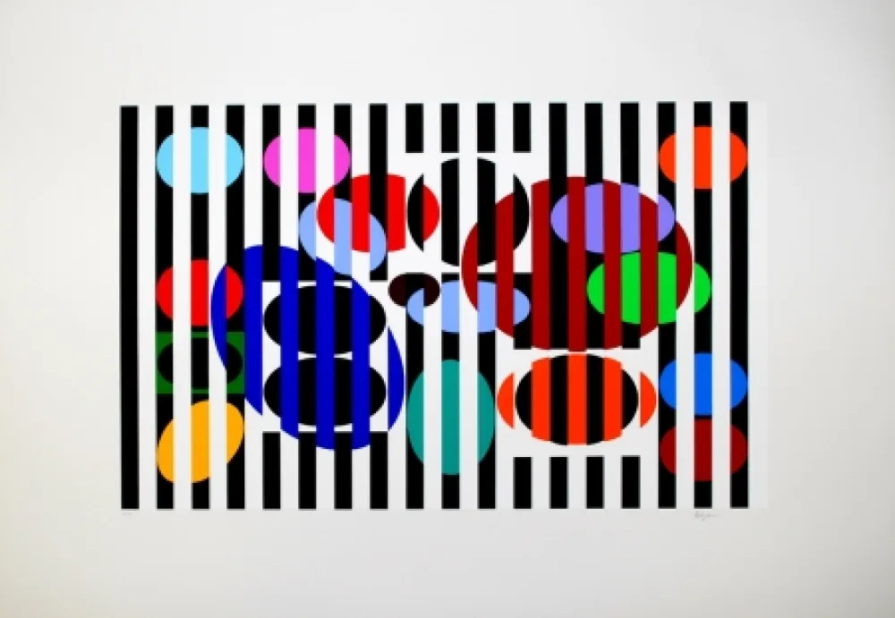 Siebdruck Agam - Composition 2