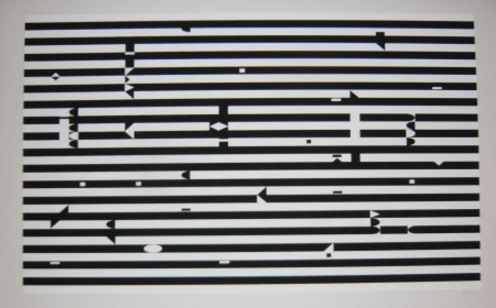 Siebdruck Agam - Composition 3