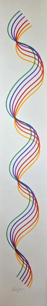 Siebdruck Agam - Lines and Forms