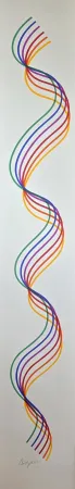 Siebdruck Agam - Lines and Forms