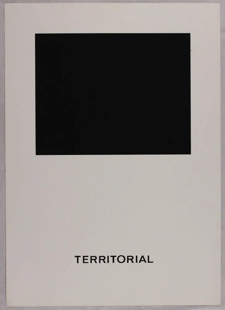 Siebdruck Agnetti - Territorial from 'Spazio perduto e spazio costruito' portfolio, Plate B