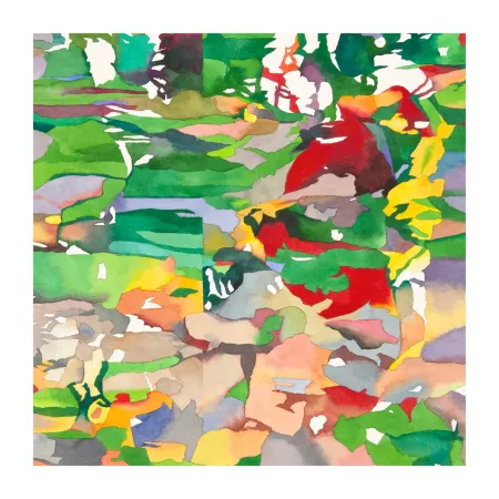 Digitale Druckgrafik Agosti - Caducée rouge