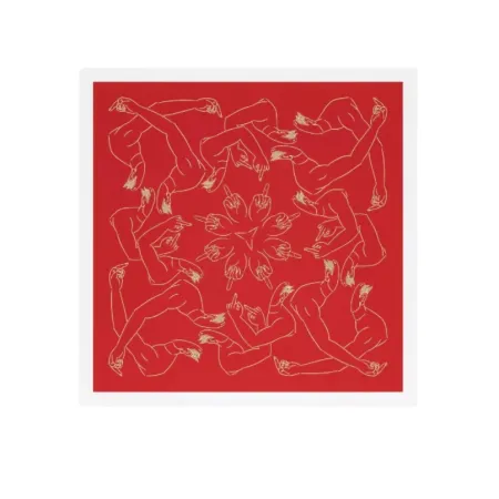 Lithographie Ai - Middle Finger in Red 