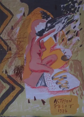 Lithographie Alberola - Acteon fecit