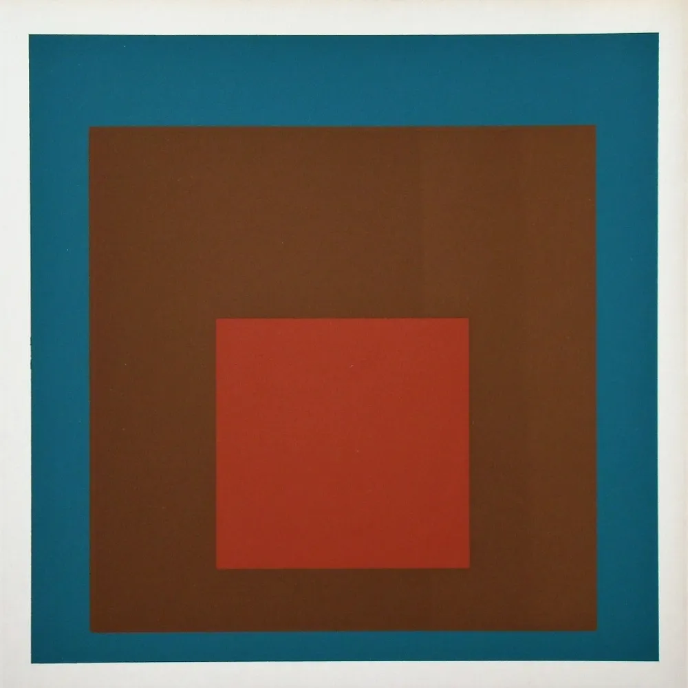Siebdruck Albers - At Night, 1958