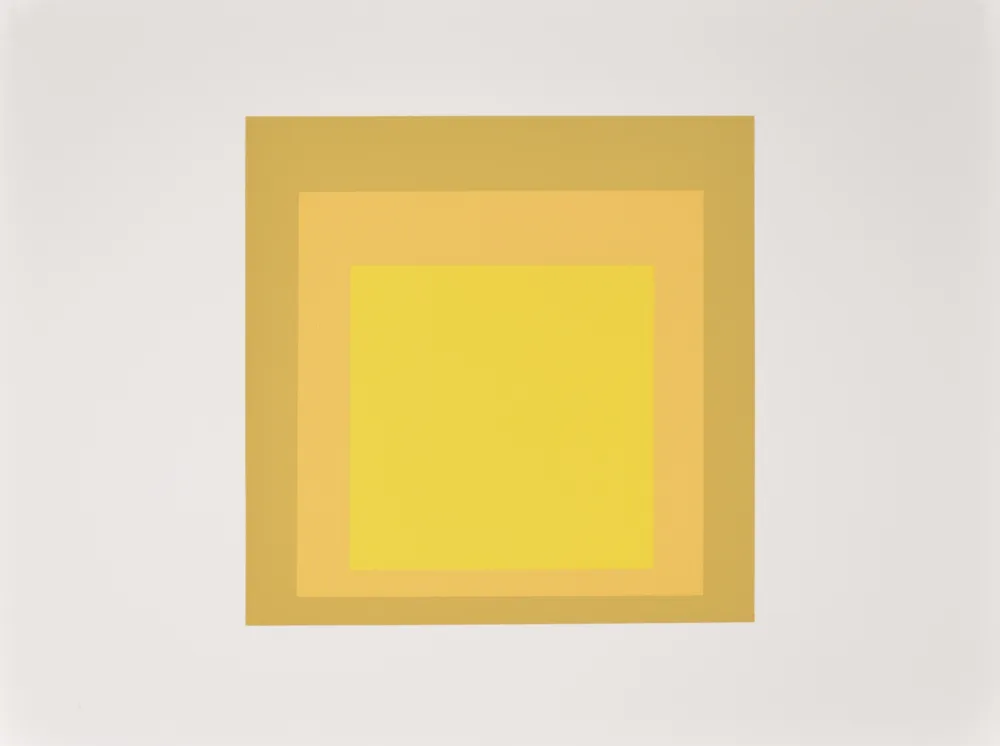 Siebdruck Albers - Formulation Articulation #J (Grand format), 1972