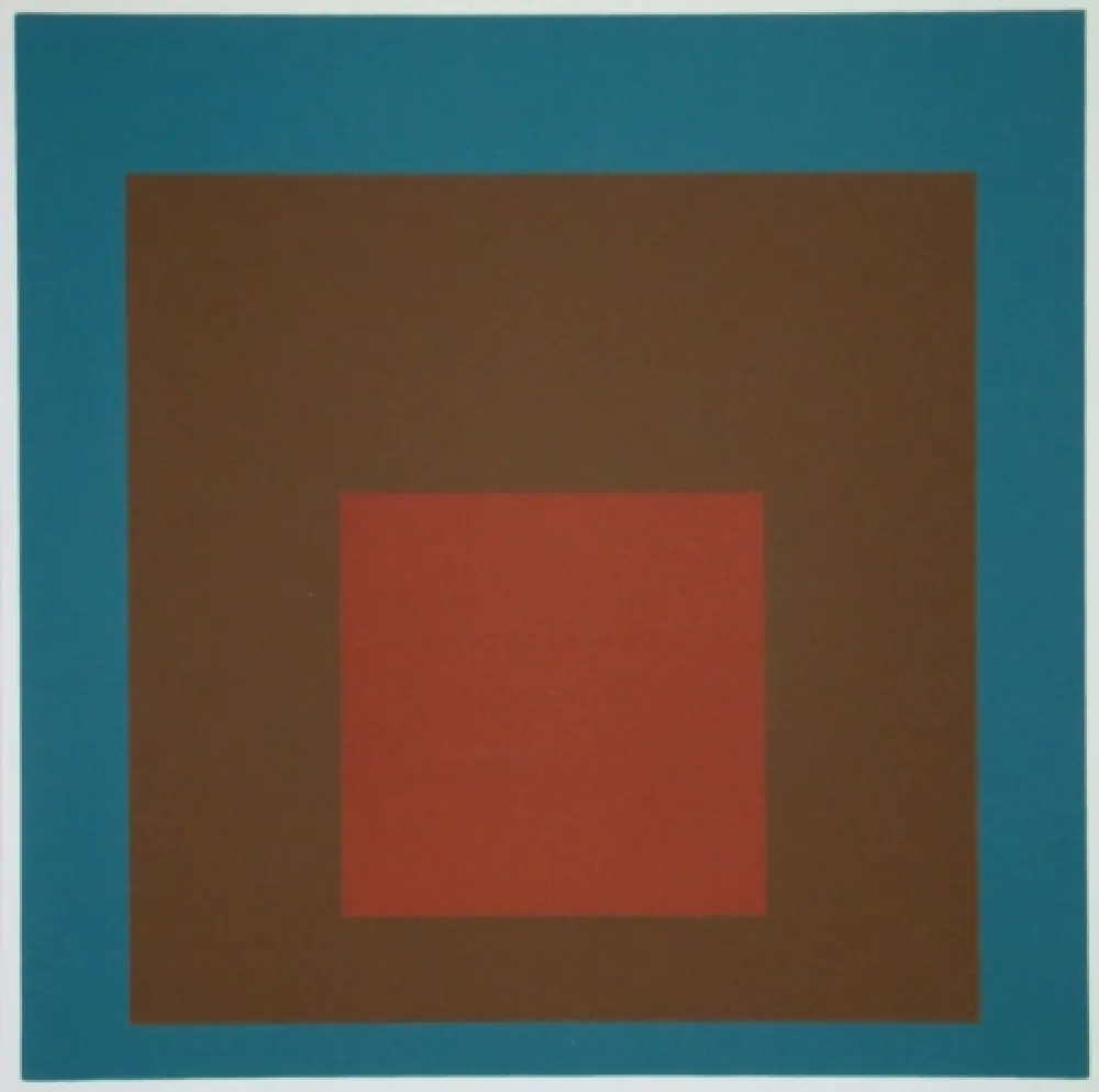 Siebdruck Albers - Homage to the Square at night, 1958