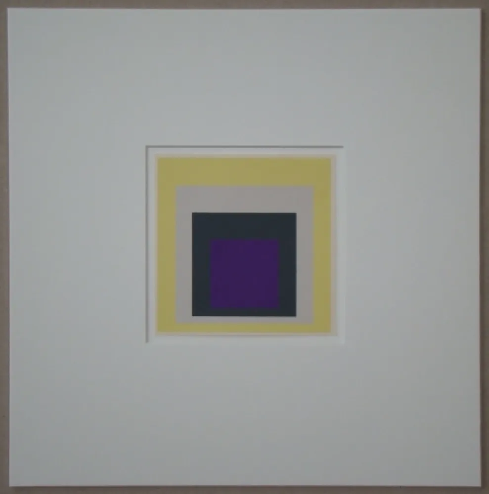 Siebdruck Albers - Homage to the Square - Dedicated