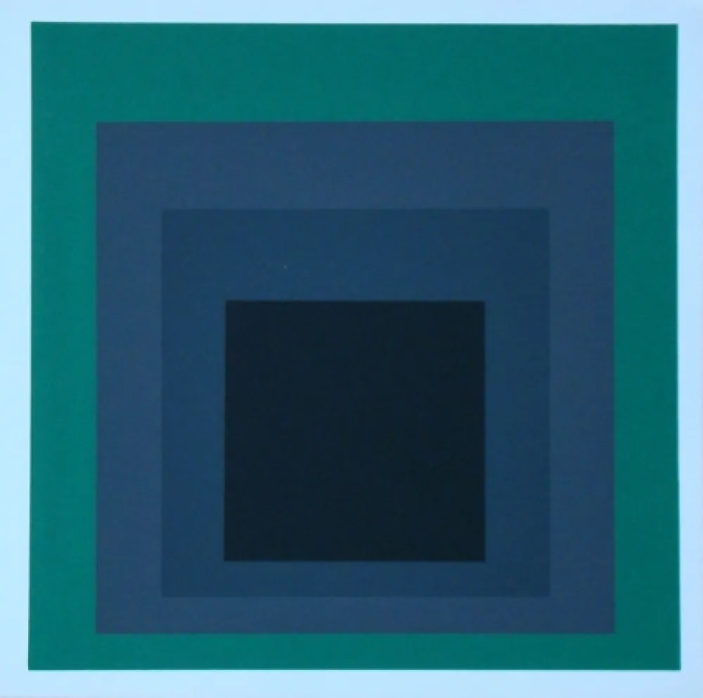 Siebdruck Albers - Homage to the Square - Grisaille and Patina, 1965