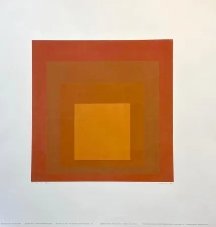 Siebdruck Albers - Homage to the Square : MMA-2 