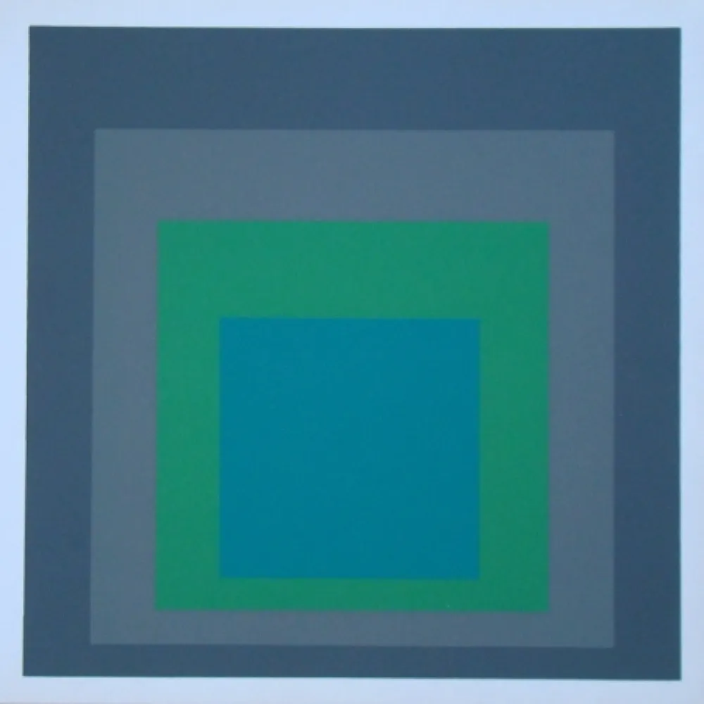 Siebdruck Albers - Homage to the Square - Renewed Hope, 1962