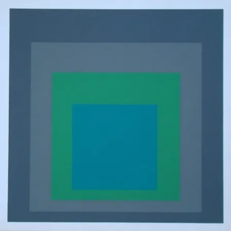 Siebdruck Albers - Homage to the Square - Renewed Hope, 1962