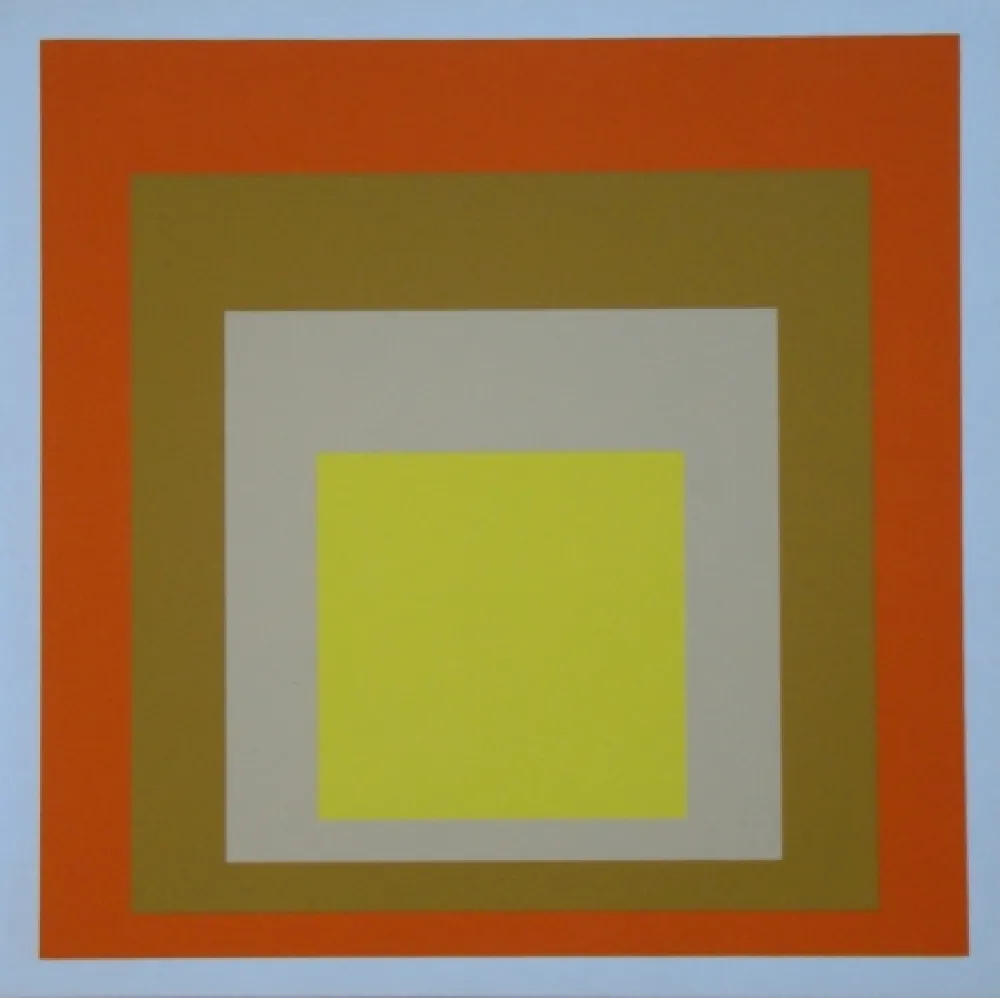 Siebdruck Albers - Homage to the Square - Yes Sir, 1955