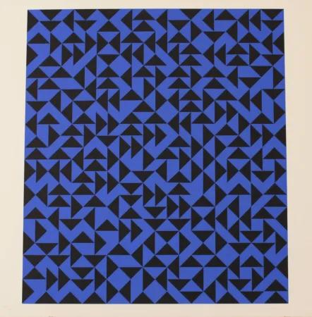 Lithographie Albers - INTAGLIO WITH TRIANGLES - EXACTA FROM CONSTRUCTIVISM TO SYSTEMATIC ART 1918-1985