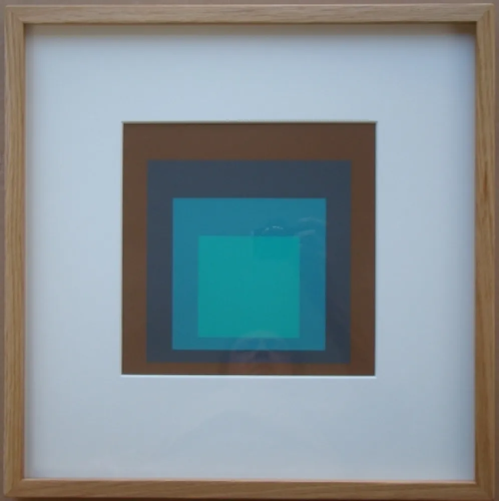 Siebdruck Albers - Late Forest - Homage to the Square