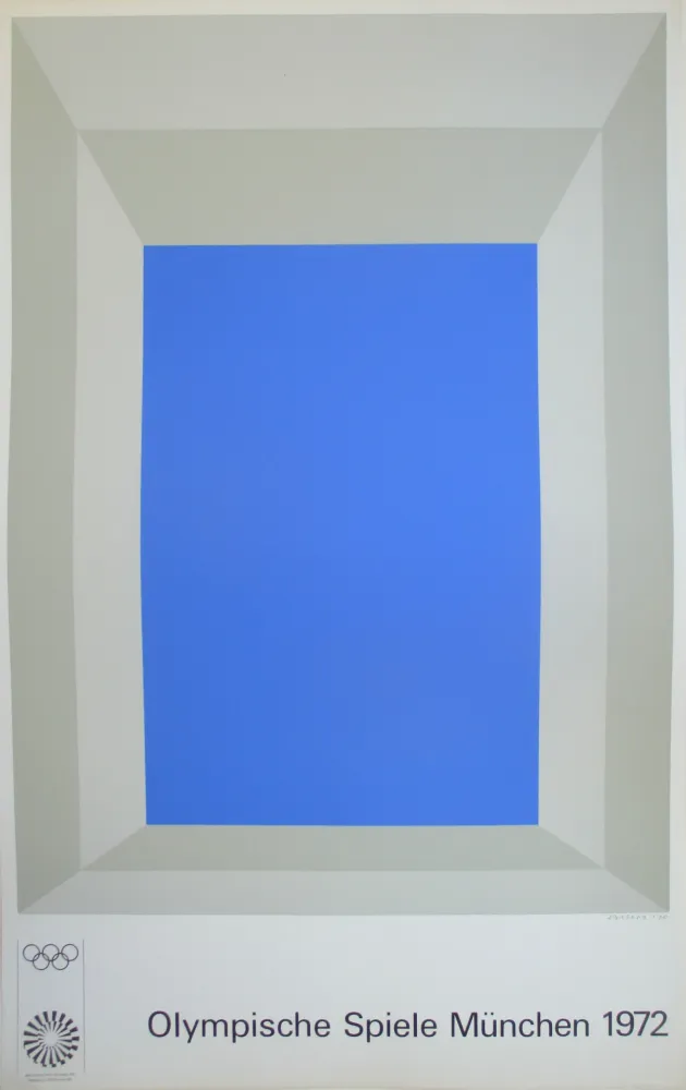 Siebdruck Albers - OL 1972 - original colour silkscreen