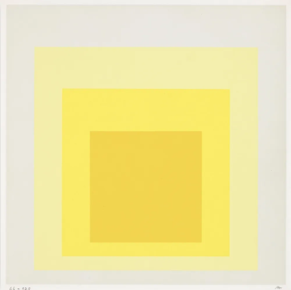 Siebdruck Albers - Orange