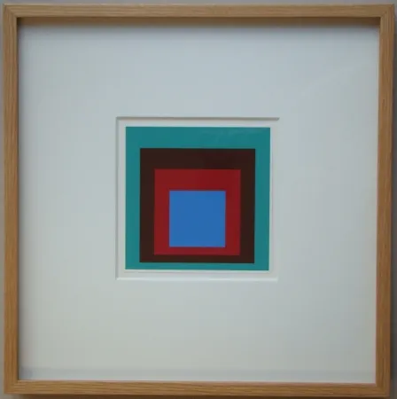 Siebdruck Albers - Protected Blue, 1957