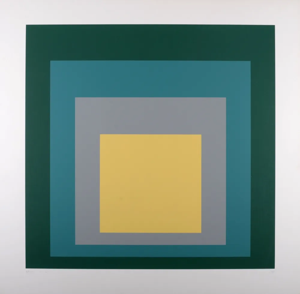 Siebdruck Albers - SP - VI, 1967 - Hand-signed