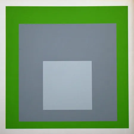 Siebdruck Albers - White Marker, 1964