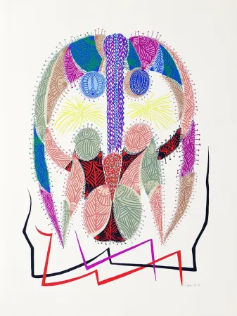 Siebdruck Alberti - Amor de día, Amor de noche, una flor no siempre da flores IV