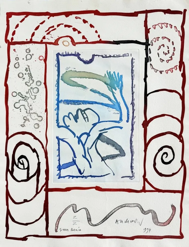 Radierung Und Aquatinta Alechinsky - A bras le corps